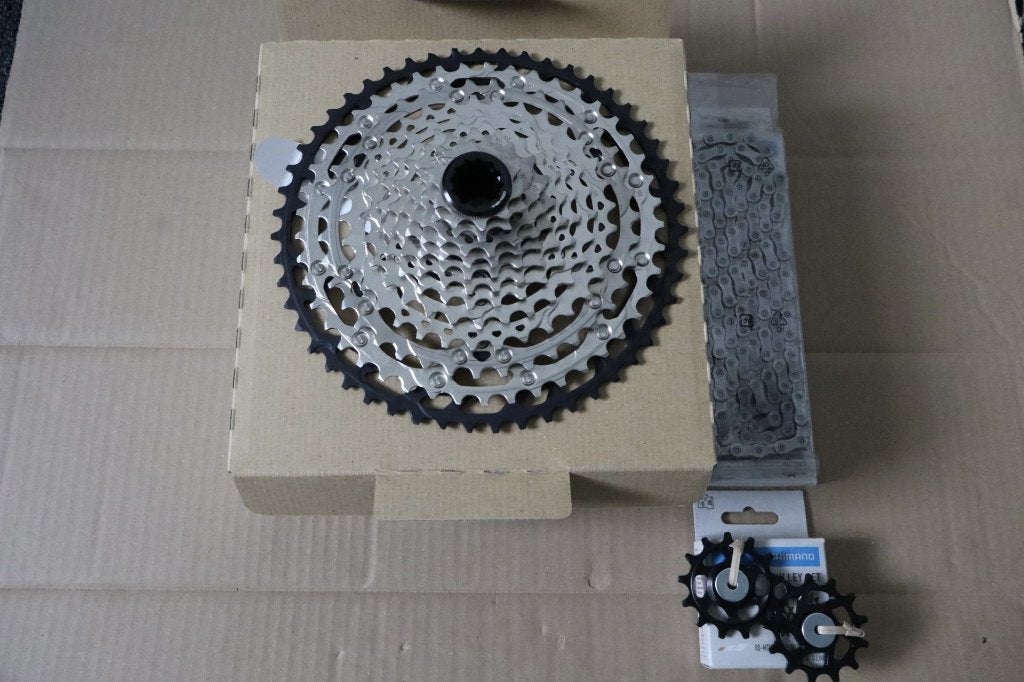 Shimano SLX M-7100 12s 10-51 cassette incl ketting, Nieuw, Ophalen of Verzenden, Shimano slx, Derailleur of Ketting