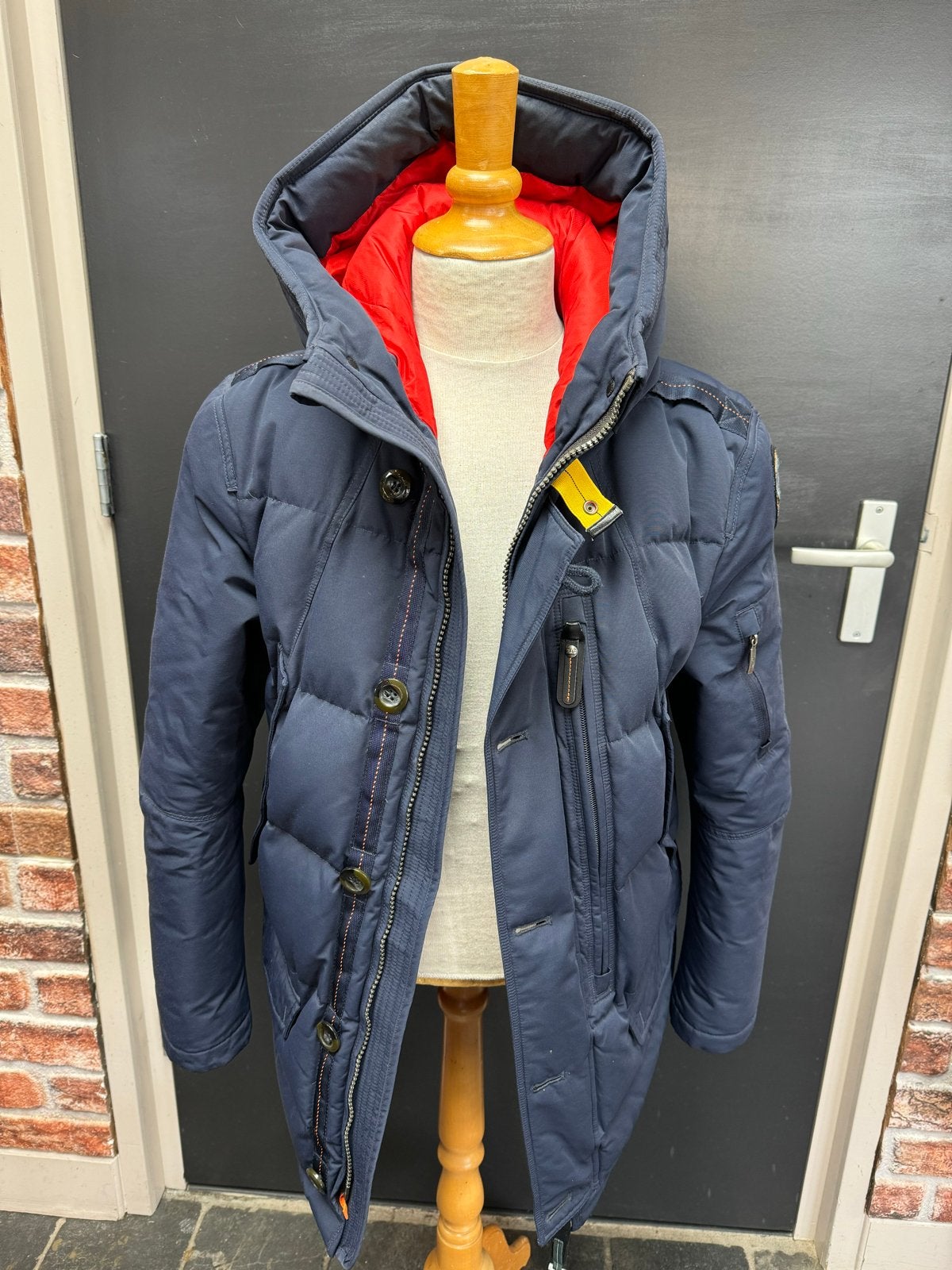 Parajumpers Marcus Winterjas - Maat M, Kleding | Heren, Ophalen of Verzenden, Gedragen, Maat 48/50 (M), Blauw