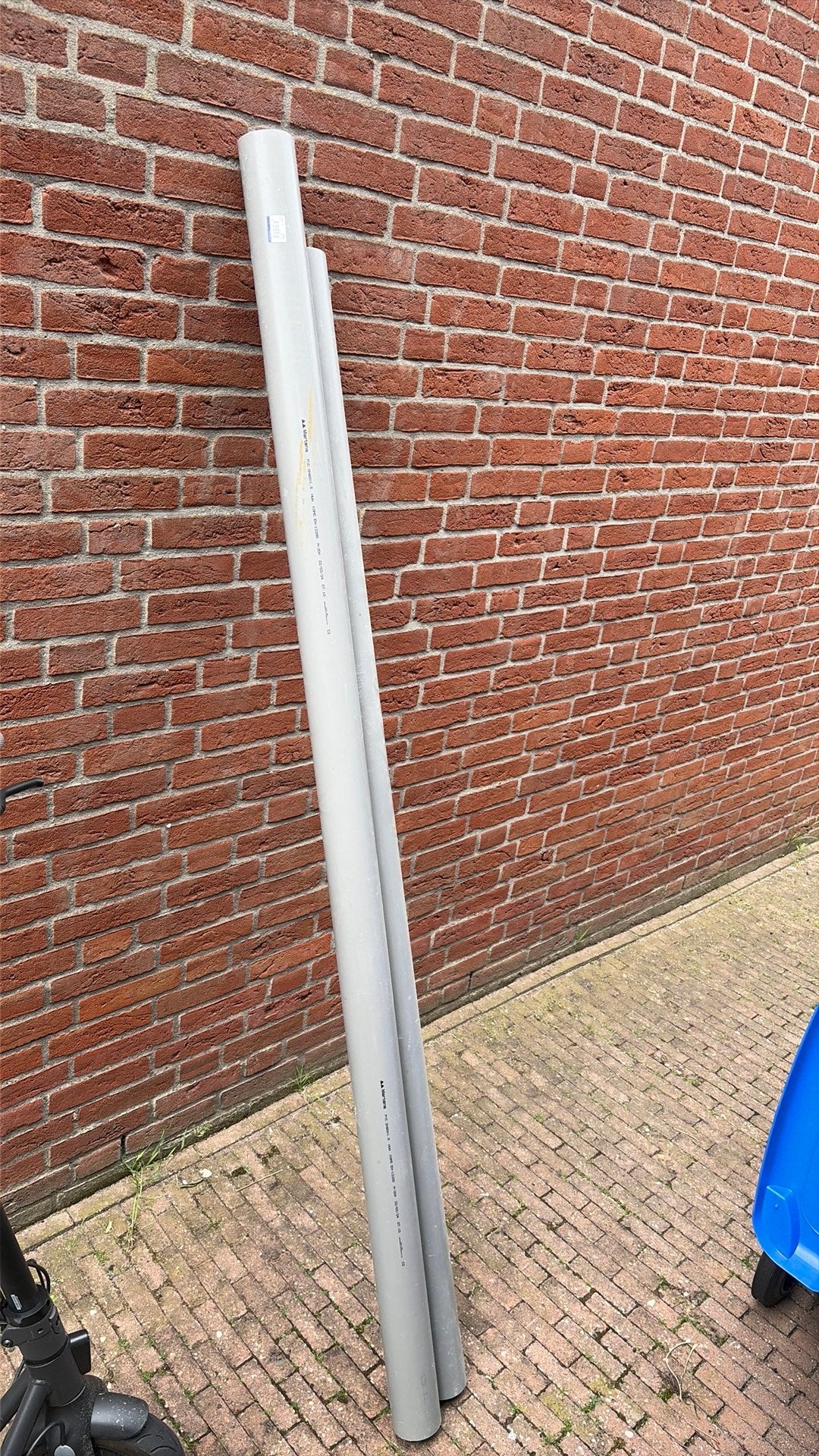 2 x 80mm pijp, Ophalen, Pvc, Minder dan 2 meter, 80 mm of meer