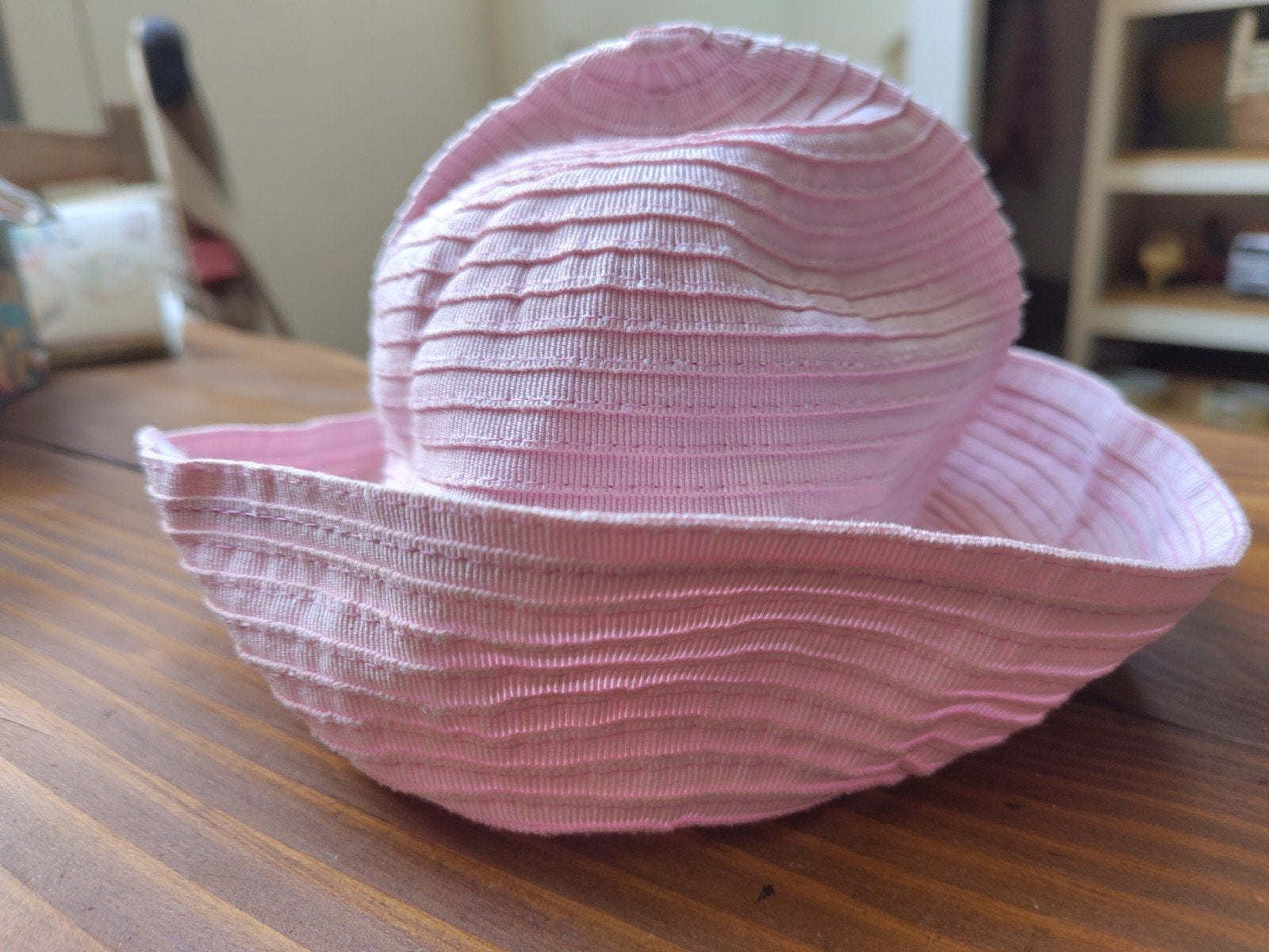 Zomerhoed mt 54 licht roze, Ophalen of Verzenden, Zo goed als nieuw, Meisje, Hoed
