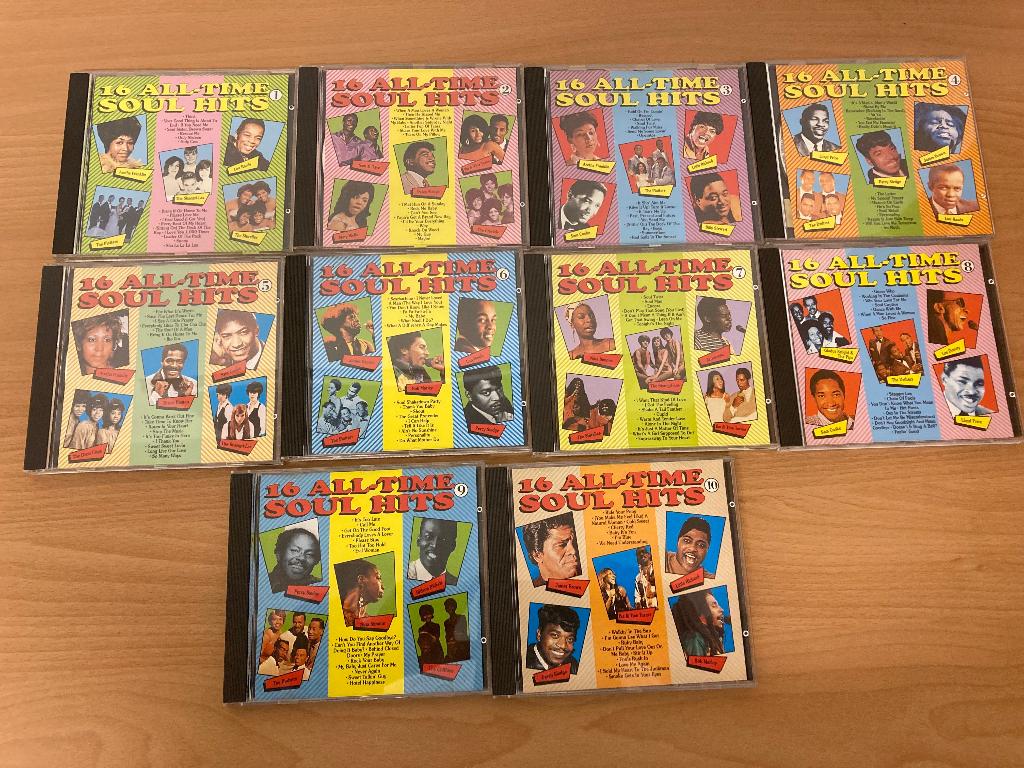 16 ALL-TIME SOUL HITS / 10 CD’S, Cd's en Dvd's, Cd's | Verzamelalbums, Ophalen of Verzenden, Zo goed als nieuw, R&B en Soul