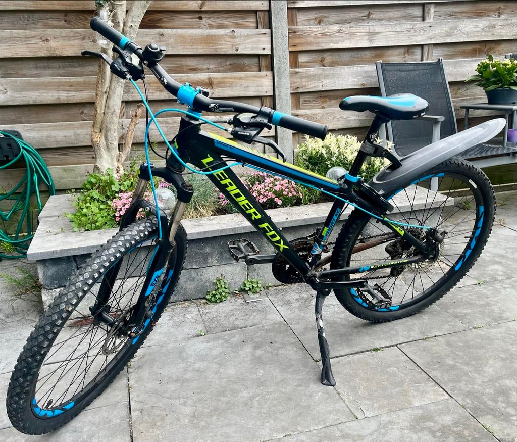 Leader Fox mountainbike junior, Fietsen en Brommers, Ophalen, Versnellingen, Schijfrem, Gebruikt
