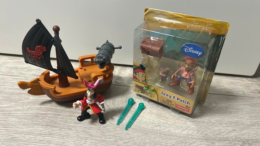 Jack neverland pirates piraten - fisher price - Hook en izzy, Ophalen of Verzenden, Zo goed als nieuw