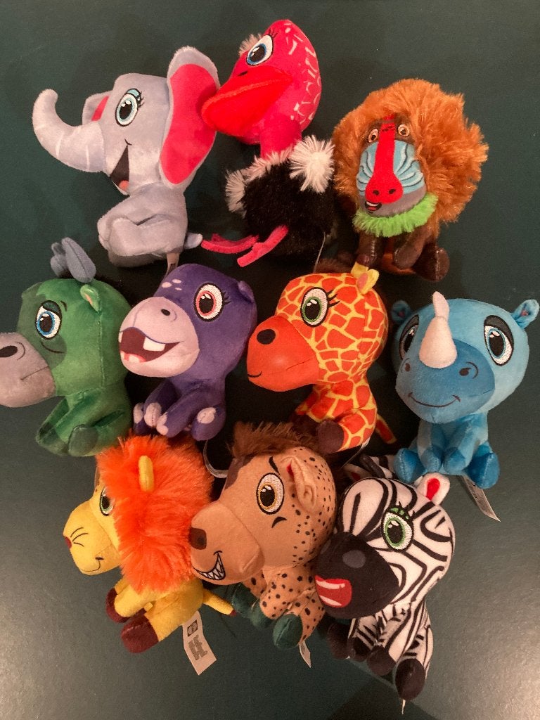 Lidl safari mini knuffels set 10 stuks compleet uit 2024!, Lidl, Ophalen of Verzenden