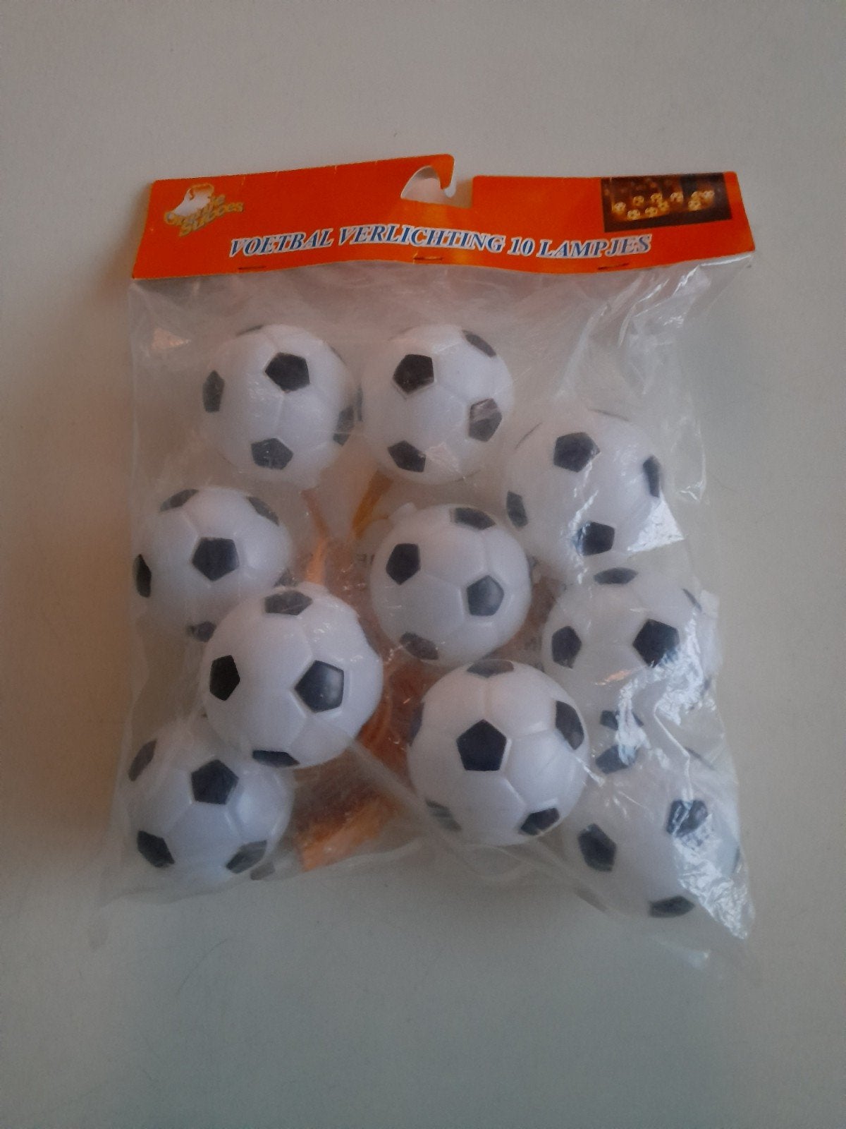 Voetbal verlichting 10 lampjes - nieuw, Ophalen, Nieuw, Versiering, Oranje of Koningsdag