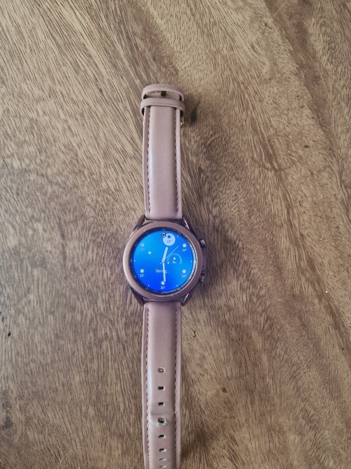 Samsung Galaxy Watch 3 - Roségoud met Roze Bandje, Gebruikt, GPS, Ophalen of Verzenden, Samsung