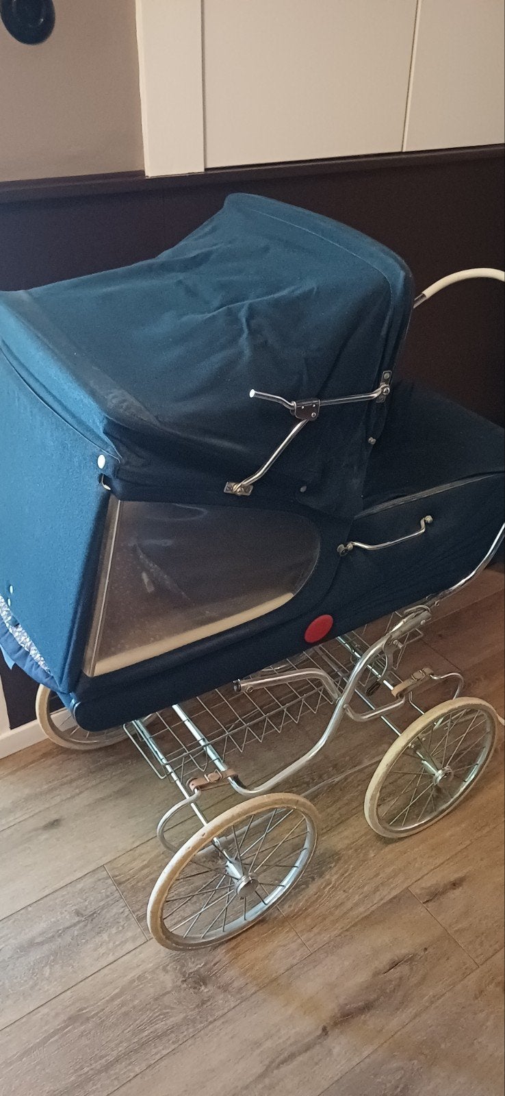 Vintage kinderwagen in originele staat, Kinderen en Baby's, Kinderwagens en Combinaties, Gebruikt, Met reiswieg, Ophalen, Kinderwagen