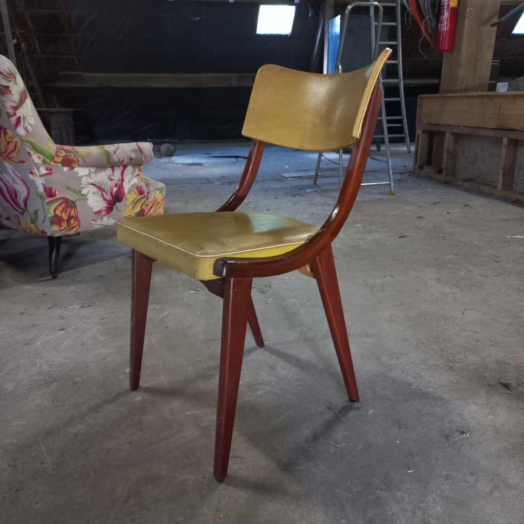 vintage stoel, Huis en Inrichting, Stoelen, Ophalen, Gebruikt, Bruin, Eén