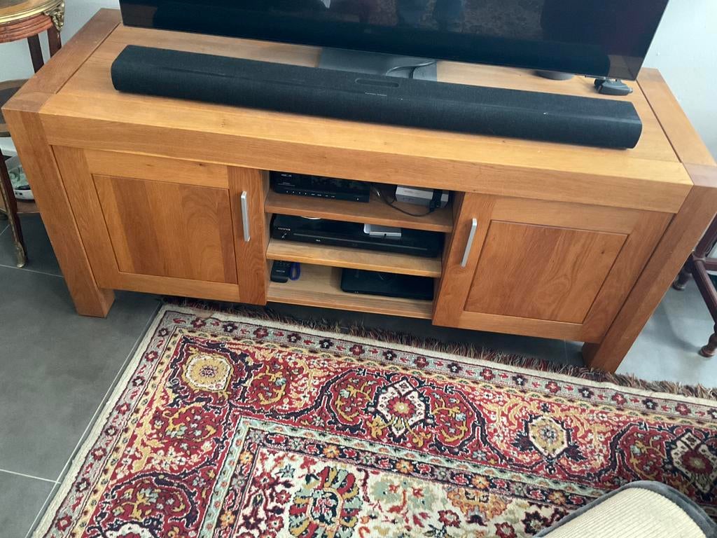 Eiken tv meubel dressoir, Ophalen of Verzenden, Zo goed als nieuw, 25 tot 50 cm, Minder dan 100 cm