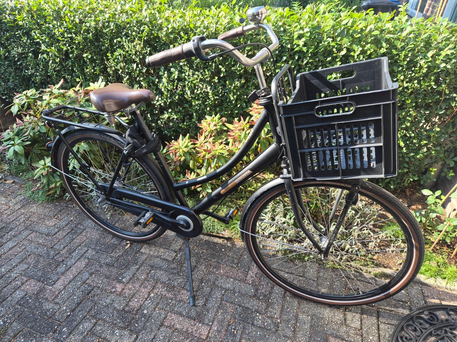 Sparta Pick-Up Classic Damesfiets met Mand - Gebruikt, Ophalen, Terugtraprem, Sparta, Versnellingen