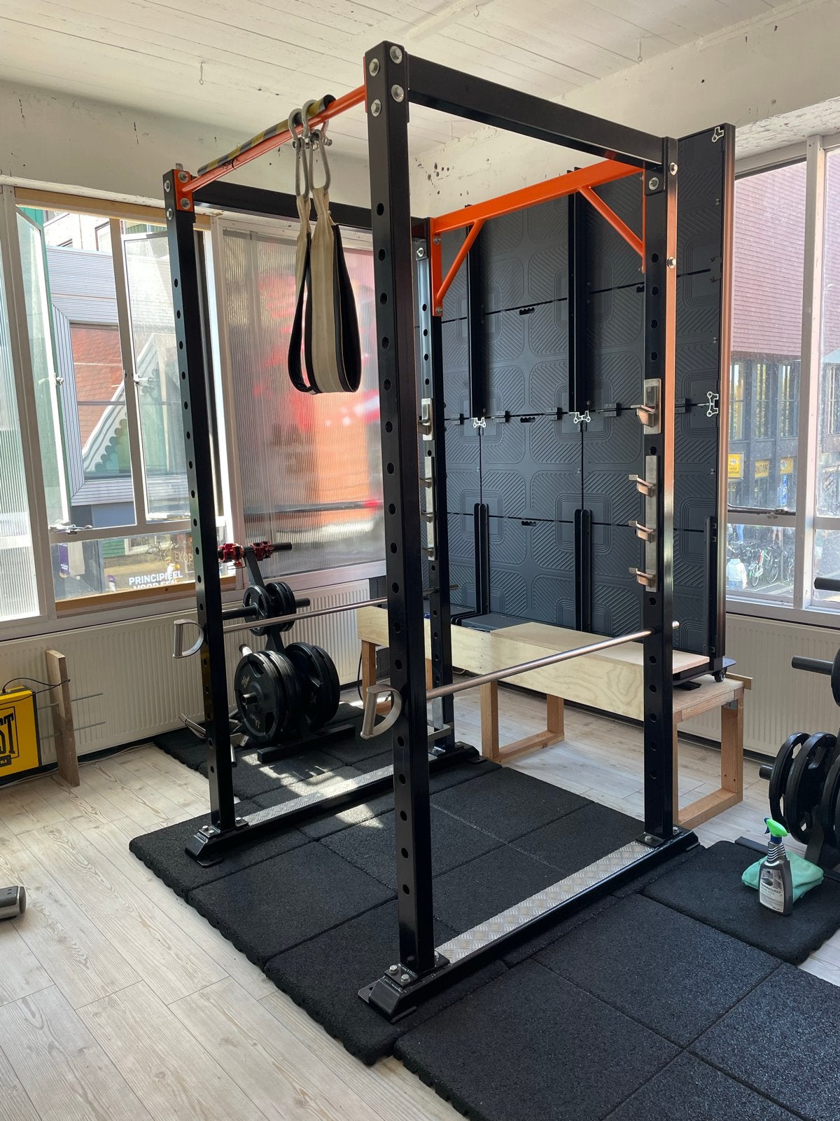 Squat Rack / Power Rack voor thuisgym, Sport en Fitness, Fitnessmaterialen, Ophalen, Gebruikt, Armen, Overige typen