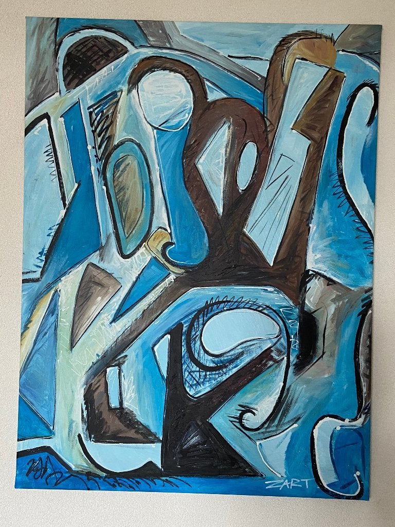 Zart Schilderij, Antiek en Kunst, Kunst | Schilderijen | Klassiek, Ophalen of Verzenden