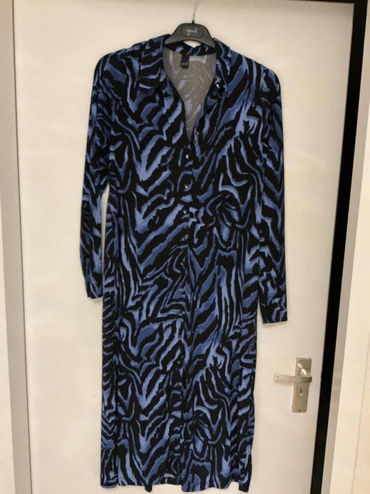 Mooie blauwe jurk van Yoek maat S (t/m 42), Kleding | Dames, Ophalen of Verzenden, Gedragen, Maat 36 (S), Blauw