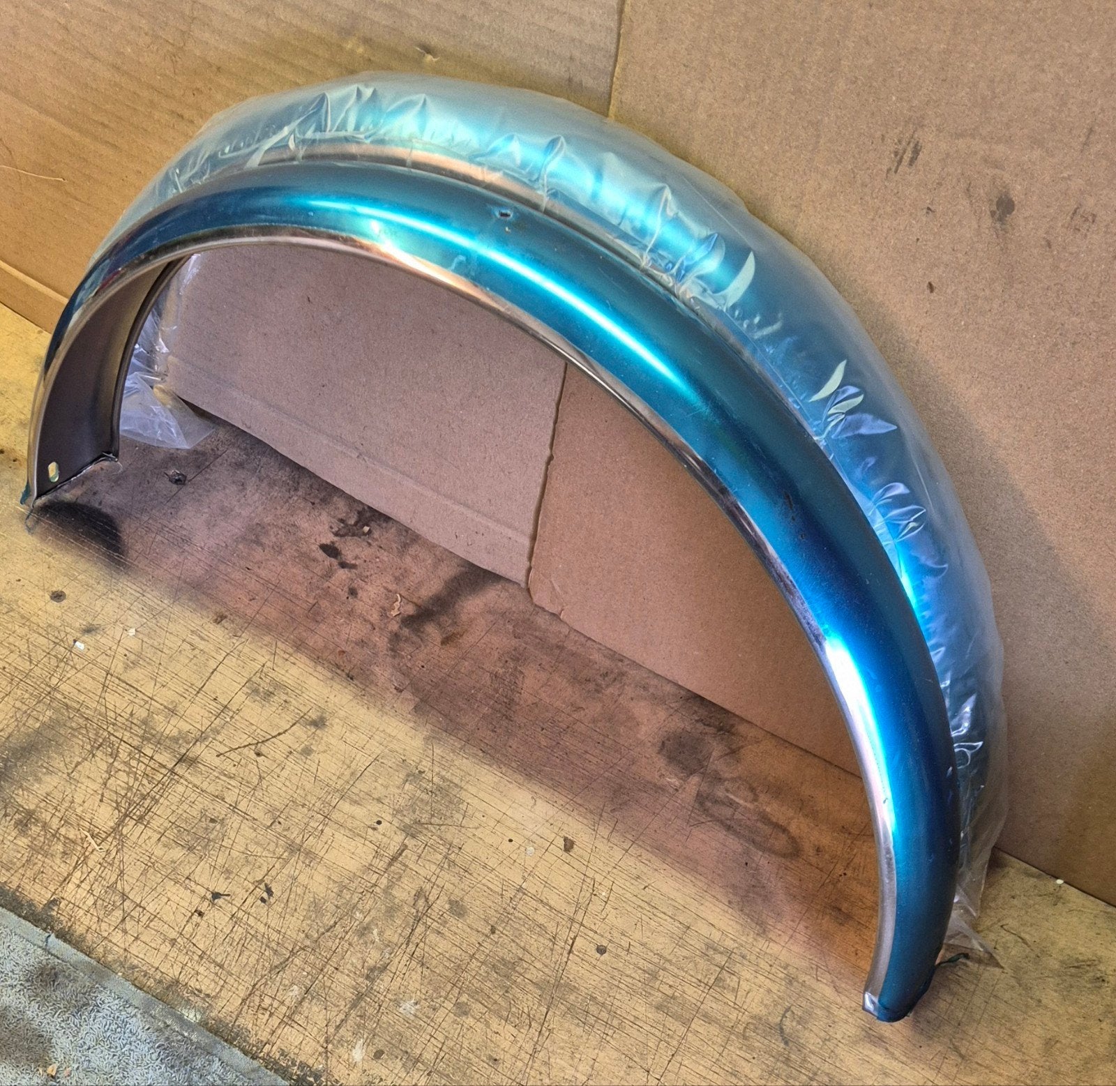 Set van 2 Luxe Chromen Spatborden (Nieuw!) – Voor Bakfiets, Ophalen, Nieuw, Kinderfiets, Spatbord