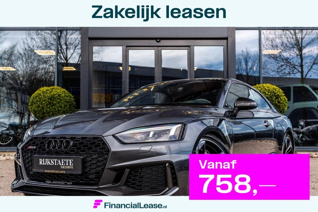 Audi RS 5 2.9 TFSI RS5 quattro|KERAMISCH|CARBON|MEMORY|HUD, Automaat, Gebruikt, 4 stoelen, Bedrijf