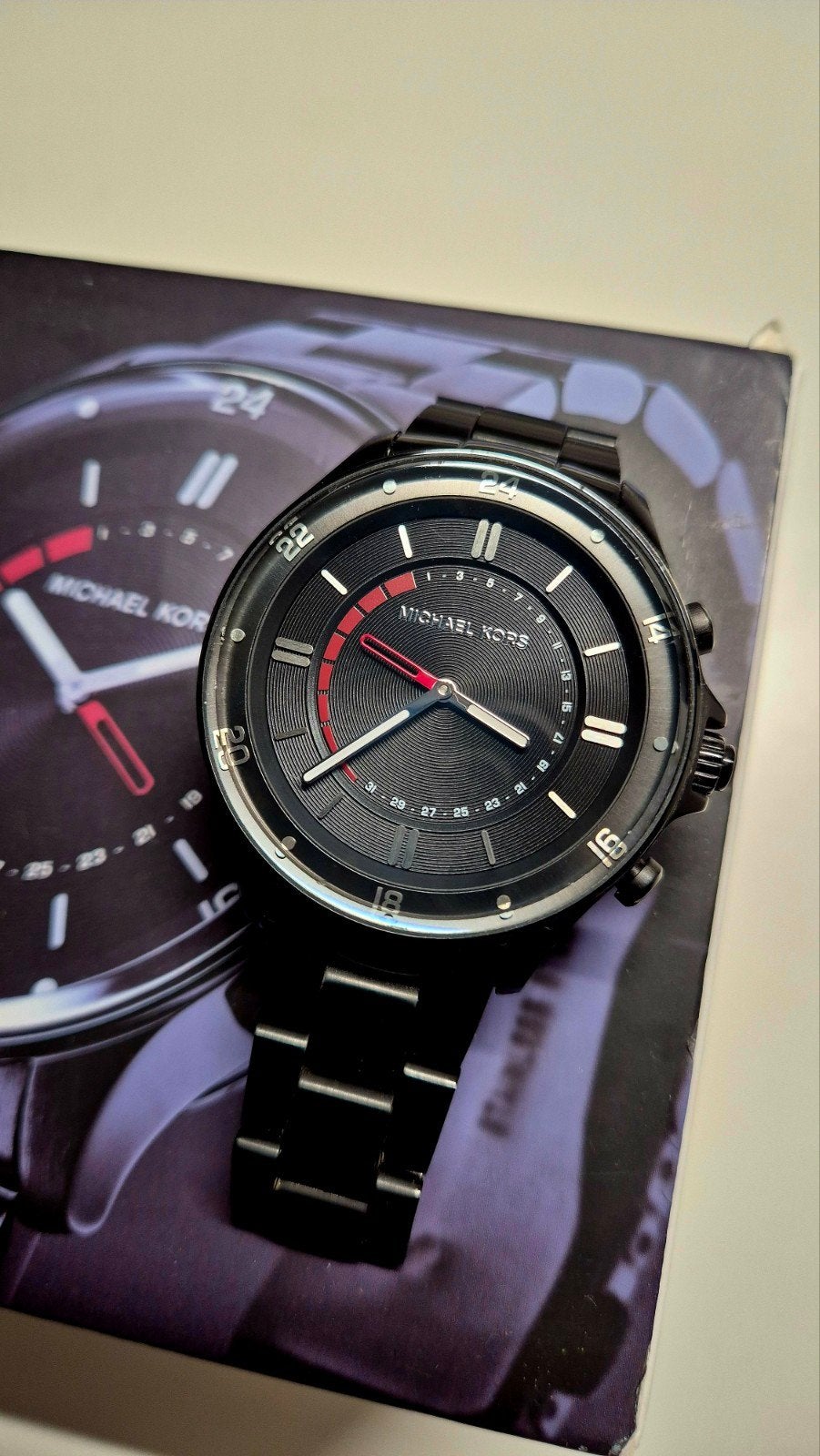 Michael Kors Hybrid Smartwatch – Zwart Staal – MKT4015, Sieraden, Tassen en Uiterlijk, Horloges | Heren, Ophalen of Verzenden