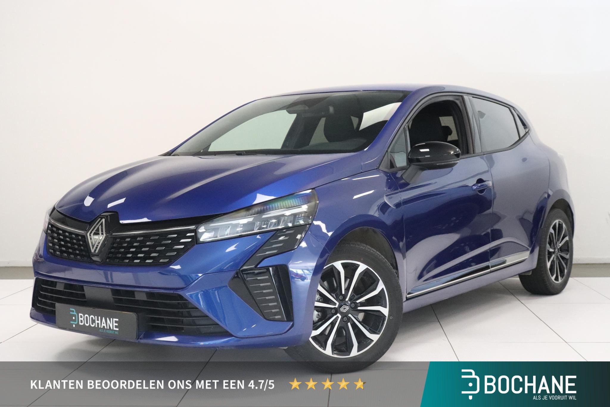 Renault Clio 1.6 E-Tech Full Hybrid 145 techno | Camera | Cl, Auto's, Dealer onderhouden, Gebruikt, Met garantie (alle), Blauw