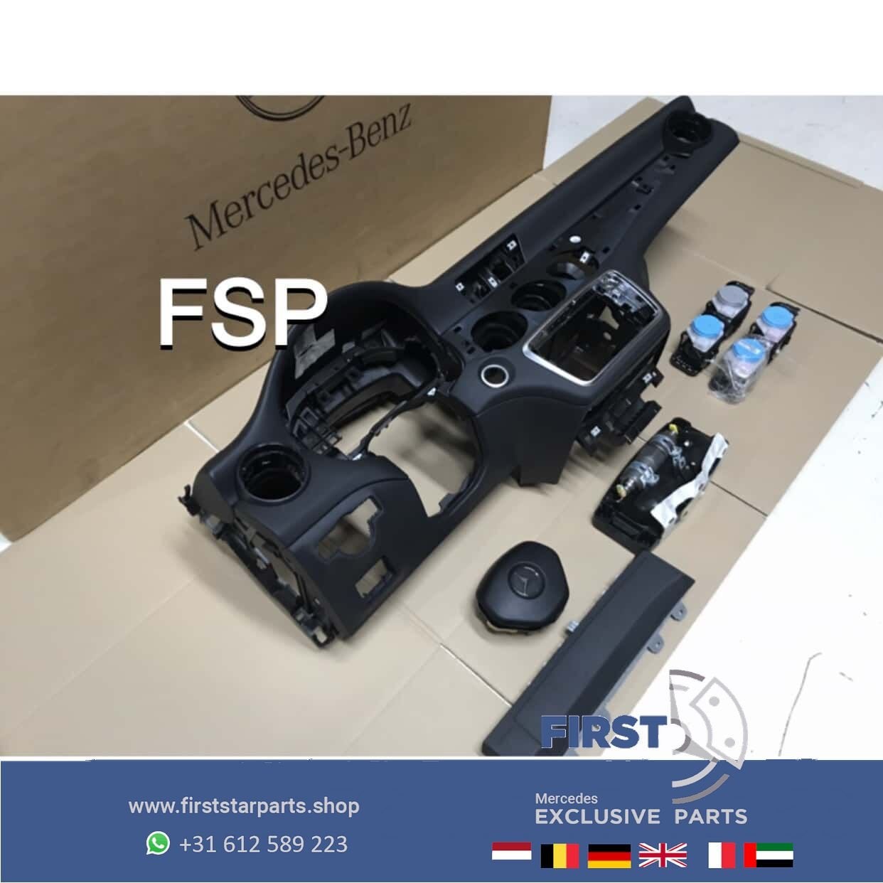 W176 dashboard airbag set Mercedes A Klasse airbagset W117 C, Gebruikt, -, Ophalen of Verzenden, -