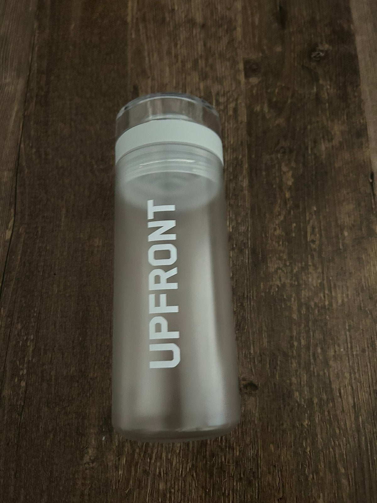 Upfront fles, Ophalen of Verzenden, Zo goed als nieuw