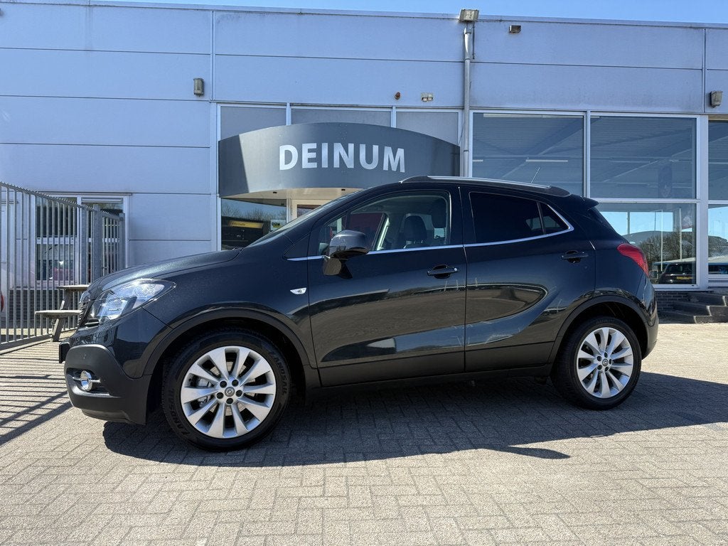 Opel Mokka 1.4 Turbo Cosmo Comfintr, Trekhaak, Navigatie, Xe, Auto's, Opel, Gebruikt, 4 cilinders, Met garantie (alle), Leder en Stof
