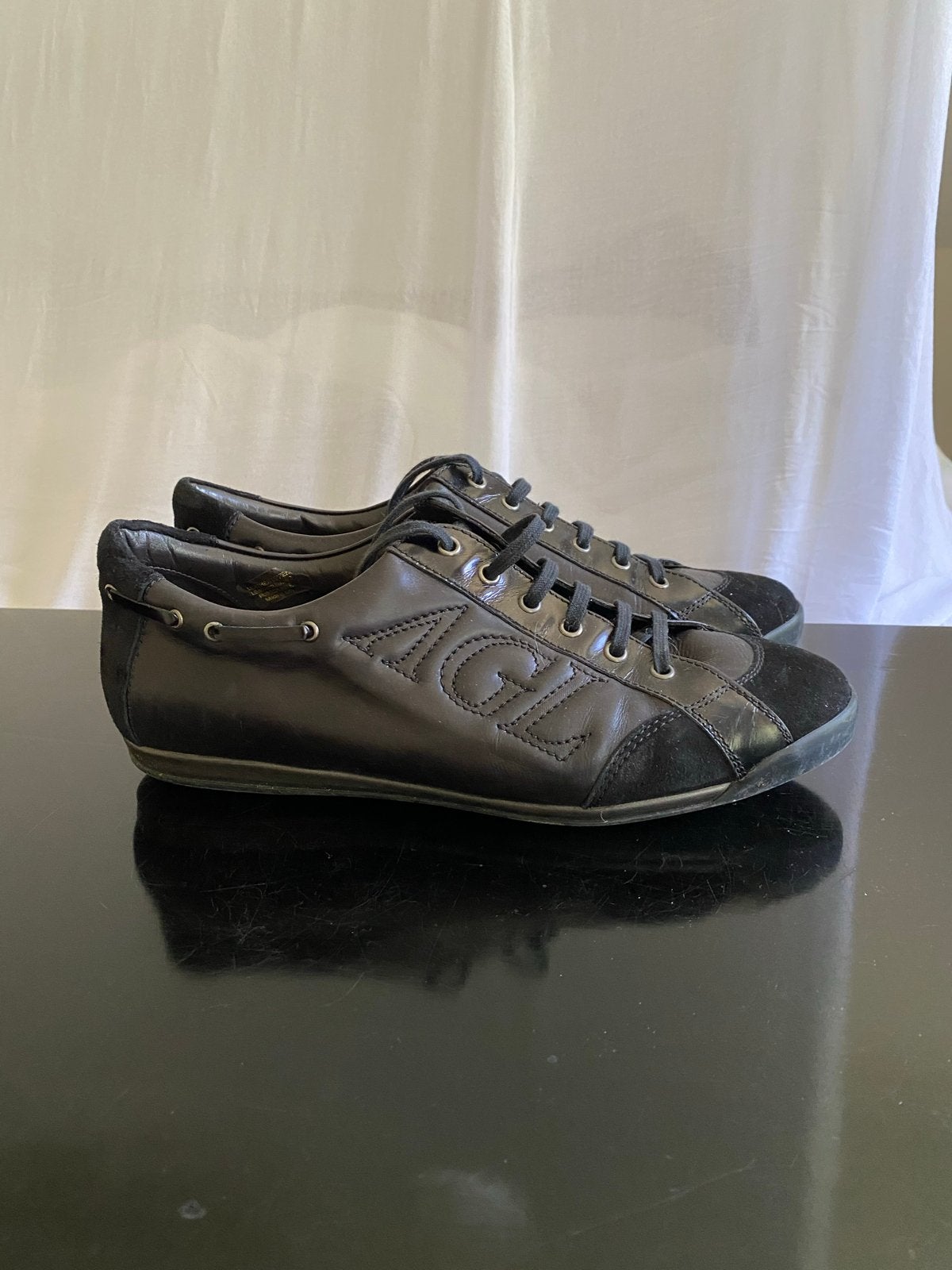 AGL Attilio Giusti Leombruni Zwarte Sneakers Maat 39, Zwart, Ophalen of Verzenden, Sneakers of Gympen, Zo goed als nieuw