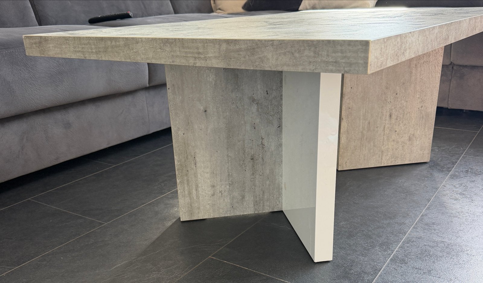 Salontafel betonlook 70x120cm, Huis en Inrichting, Ophalen, Gebruikt, 100 tot 150 cm, 50 tot 100 cm