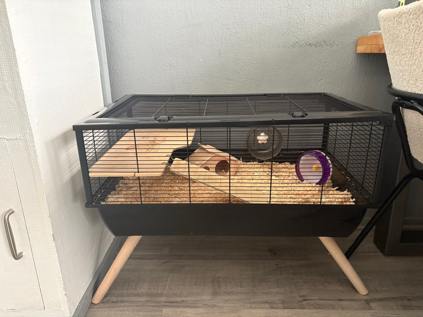 Hamsterkooi, Dieren en Toebehoren, Knaagdieren en Konijnen | Hokken en Kooien, Kooi, Minder dan 75 cm, Zo goed als nieuw, Hamster