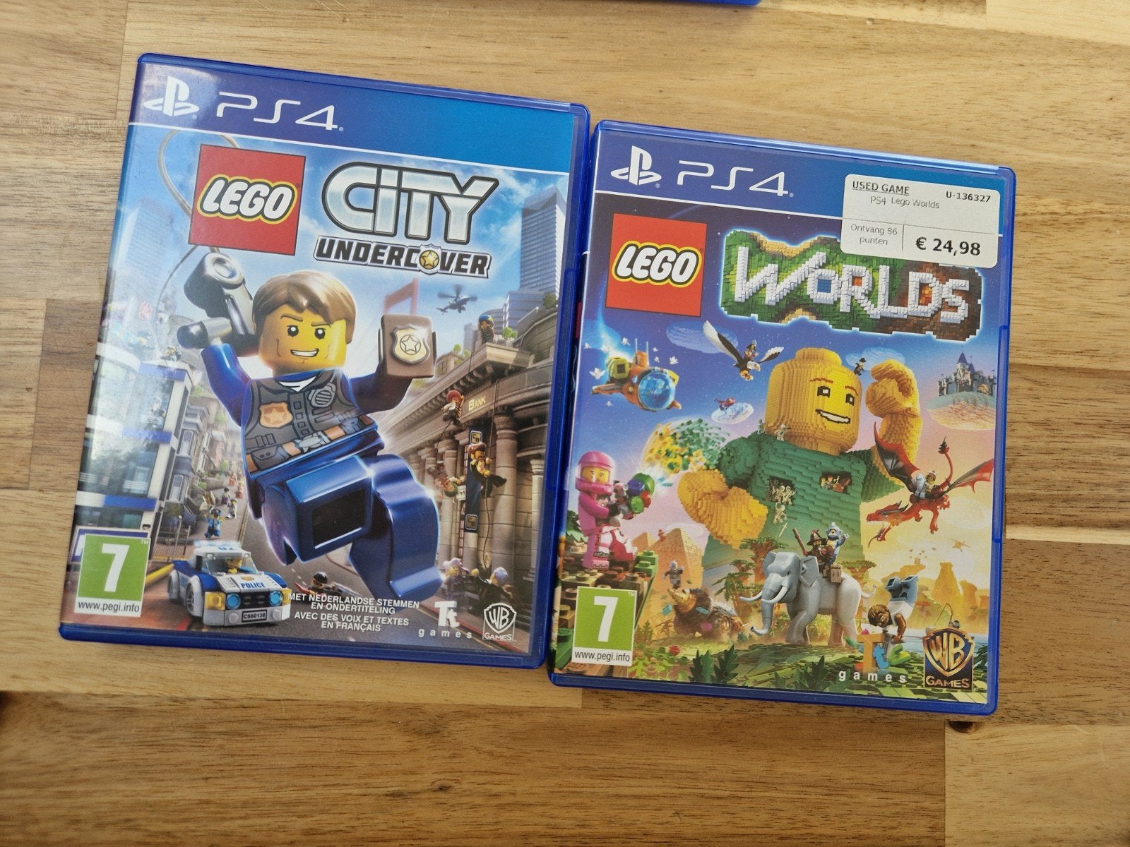 LEGO PS4 games: City Undercover & Worlds (2 games), Spelcomputers en Games, Games | Sony PlayStation 4, Gebruikt, 1 speler, Vanaf 7 jaar