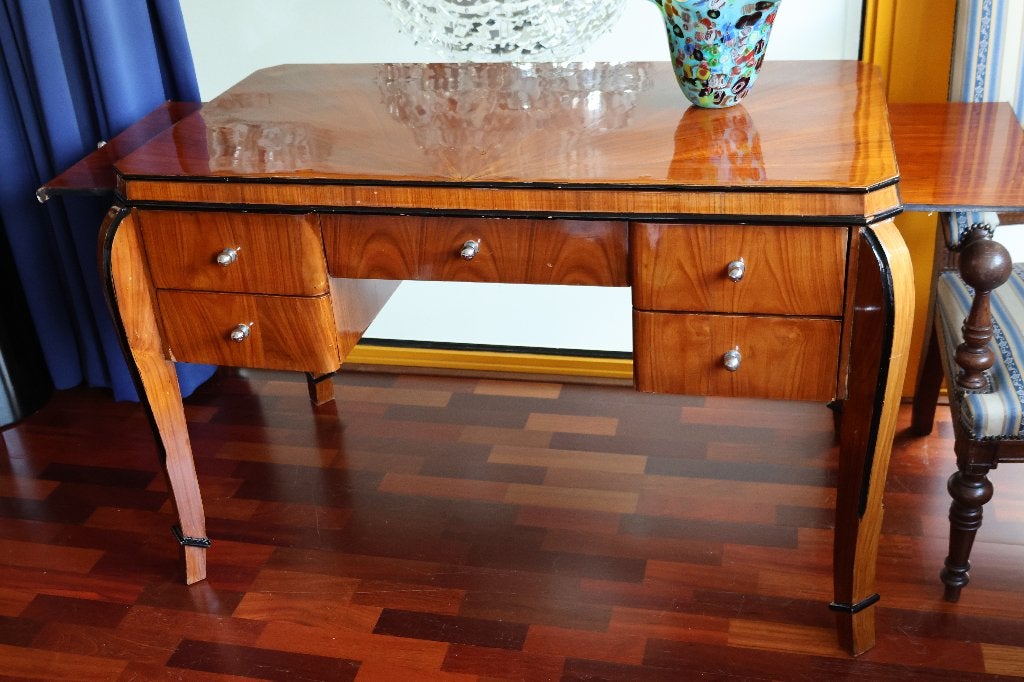 Bureau tafel hout, Ophalen
