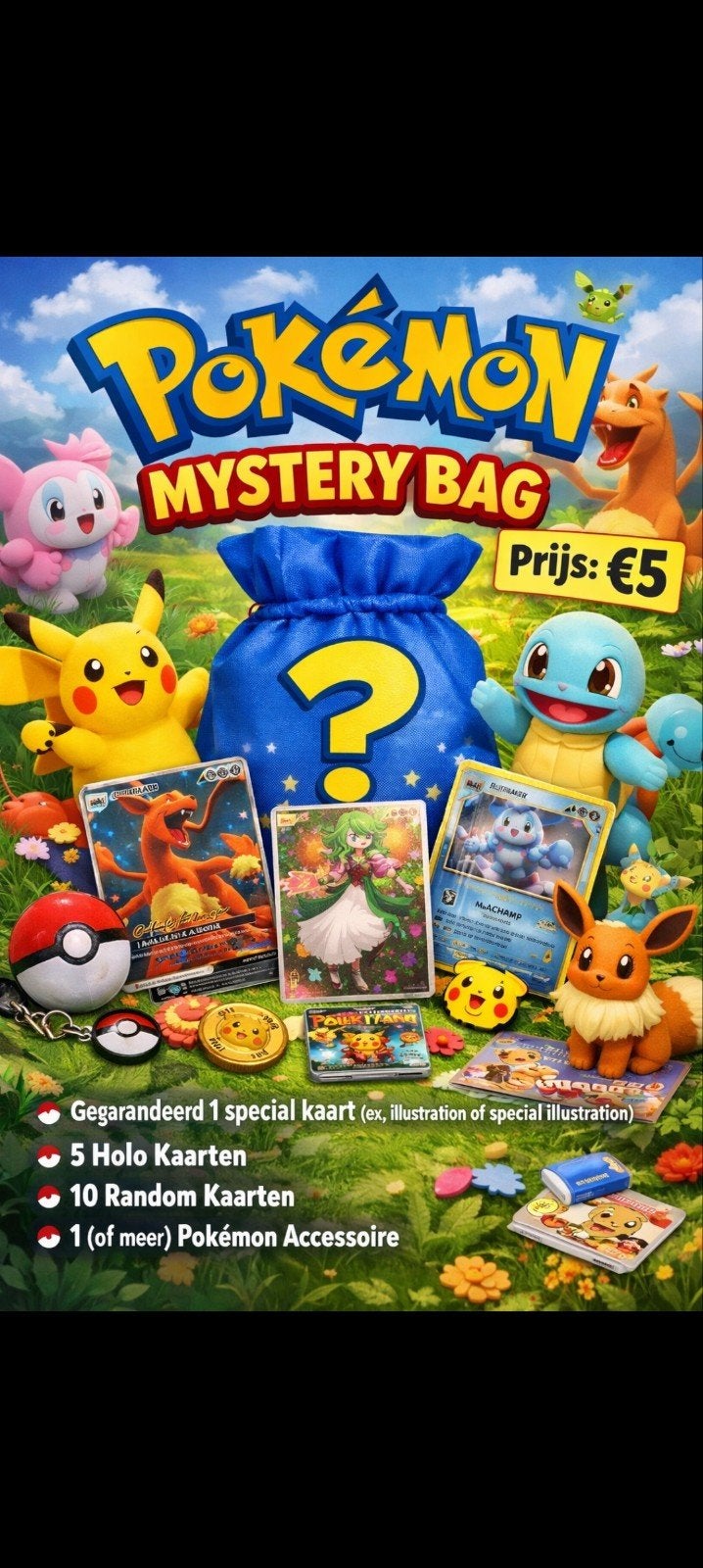 Leuke pokemon mysterie bag, Ophalen of Verzenden, Zo goed als nieuw, Meerdere kaarten