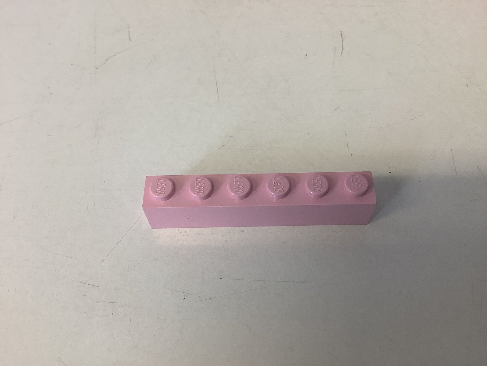 Lego steen 1x6 roze, Ophalen of Verzenden, Gebruikt, Losse stenen, Lego