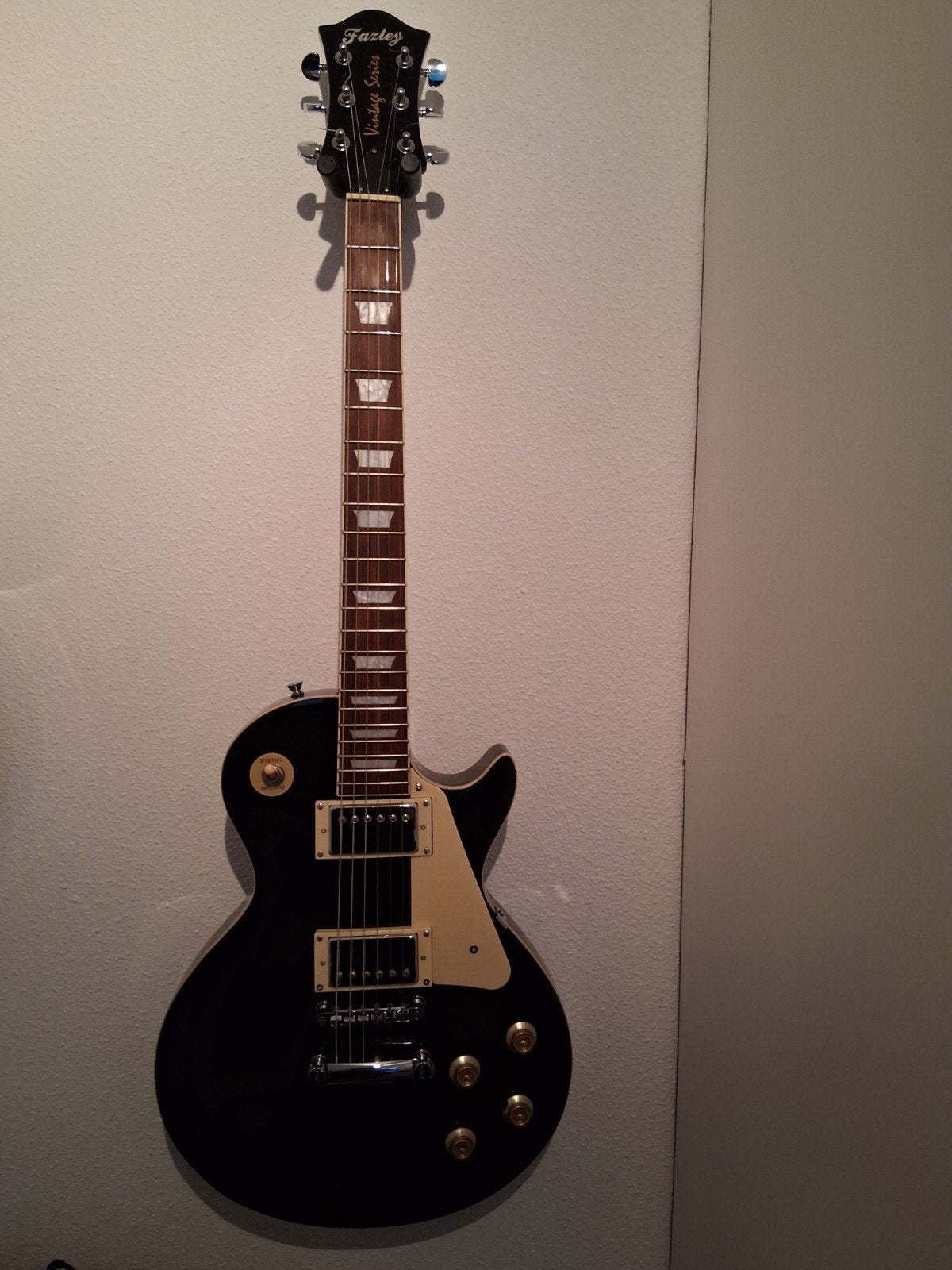 Fazley Vintage FLP 318 Gitaar - Zwart Les Paul Model, Ophalen, Nieuw, Solid body, Overige merken