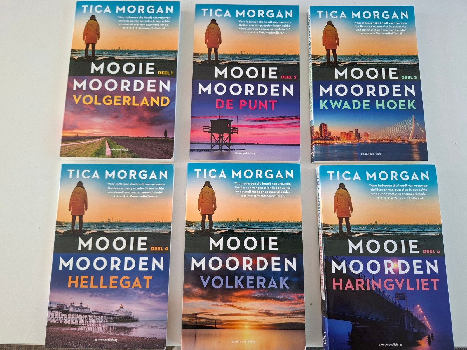 Mooie Moorden Serie (6 delen) - Tica Morgan Thriller, Ophalen of Verzenden, Zo goed als nieuw, Tica Morgan, Nederland