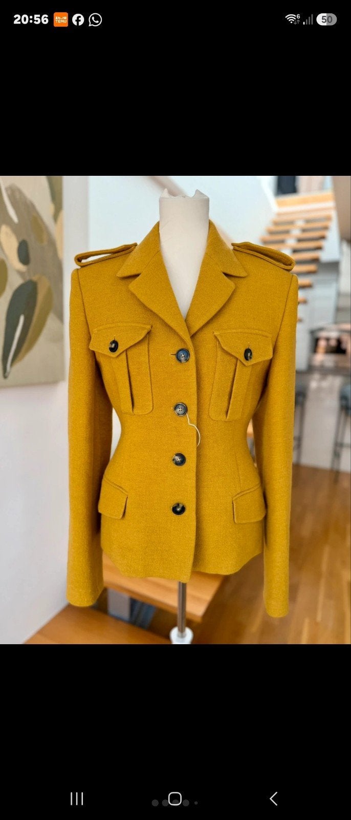 Max Mara Jasje sportmax, Maat 38/40 (M), Verzenden, Geel, Max Mara