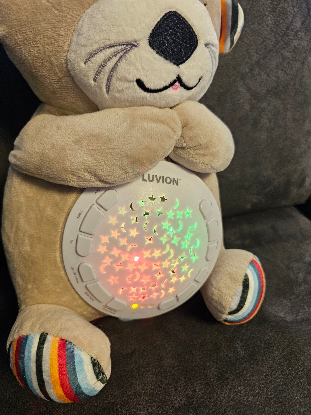 Luvion Projector Knuffel - Sterrenhemel en Muziek, Overige merken, Ophalen of Verzenden, Zo goed als nieuw, Middelgroot (20 tot 80 cm)