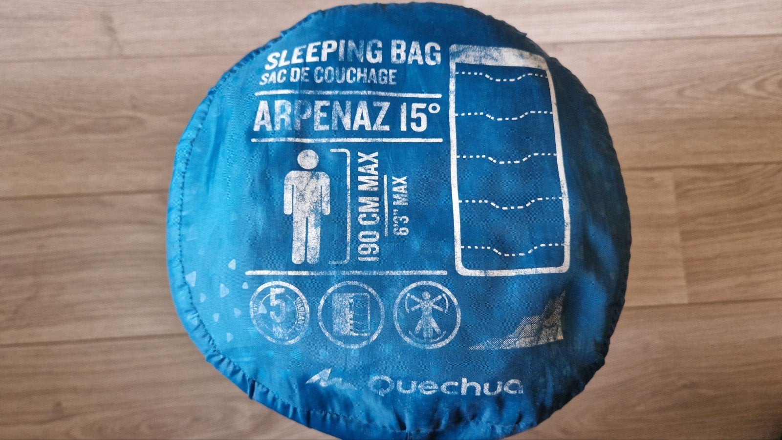 Quechua Arpenaz Slaapzak 15C Comfort, Ophalen of Verzenden, Gebruikt