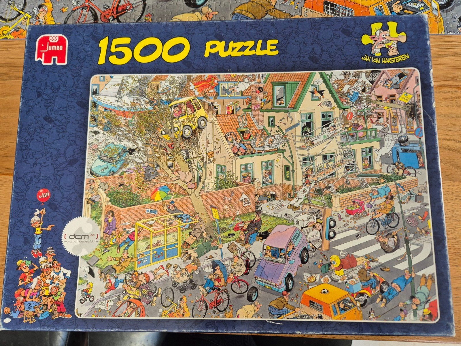 Jan van Haasteren puzzel 1500 stukjes De Storm compleet, Ophalen, 500 t/m 1500 stukjes, Zo goed als nieuw, Legpuzzel