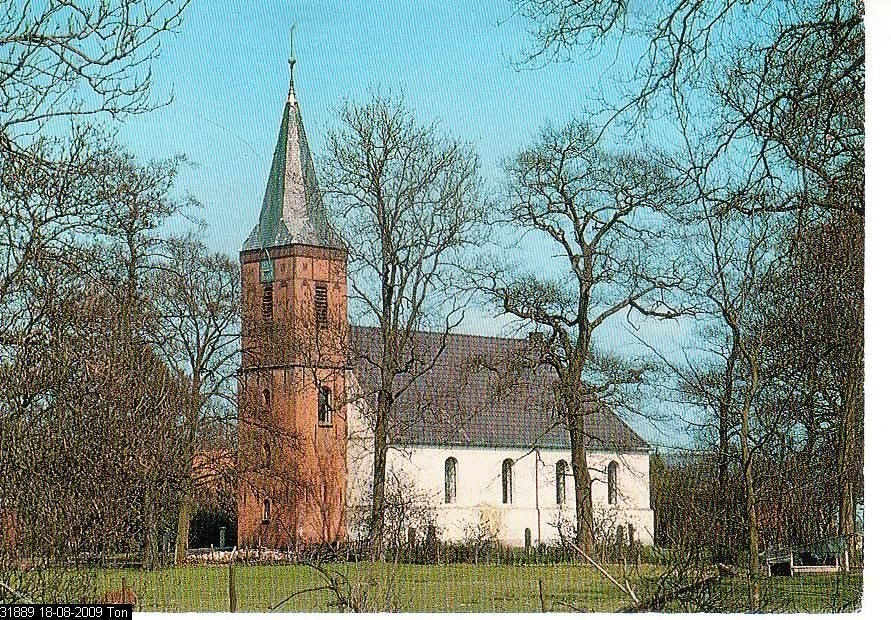 Ansichtkaart 	Vriescheloo	NH kerk, Verzamelen, Ansichtkaarten | Nederland, Verzenden, 1960 tot 1980, Gelopen, Groningen