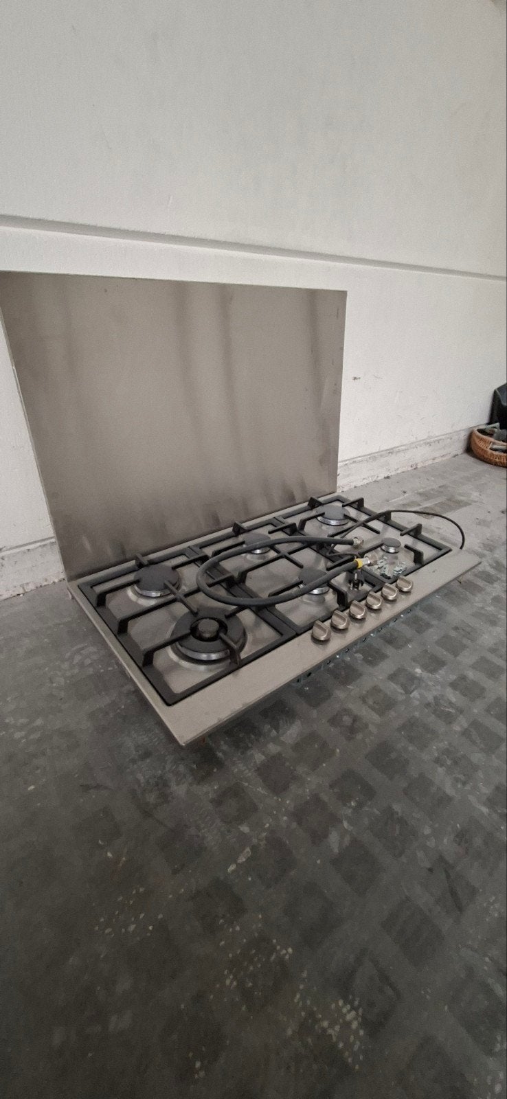 6 pit gas kookplaat, Ophalen, Inbouw, Gas, 5 kookzones of meer