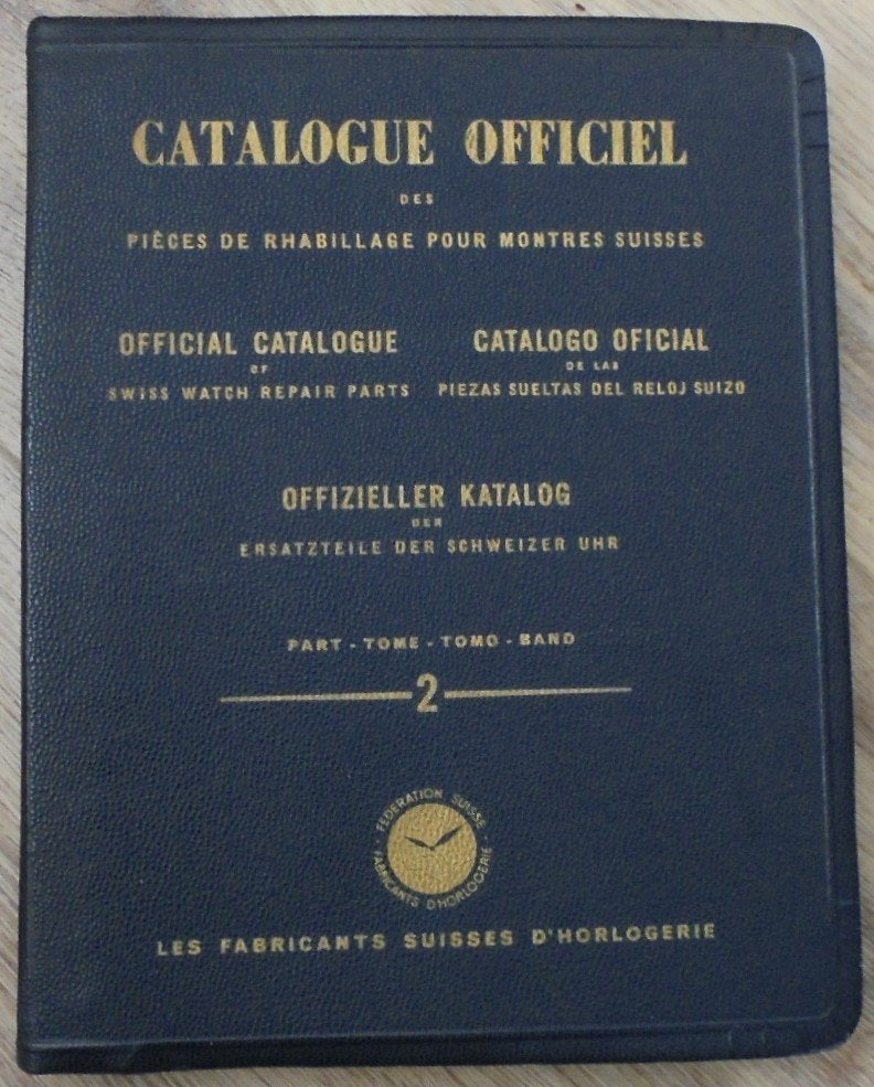 Catalogue officiel des pièces de rhabillage (deel 2 - 1949), Verzenden, Gelezen, Federation Suisse des Fabricants d'Horlogerie