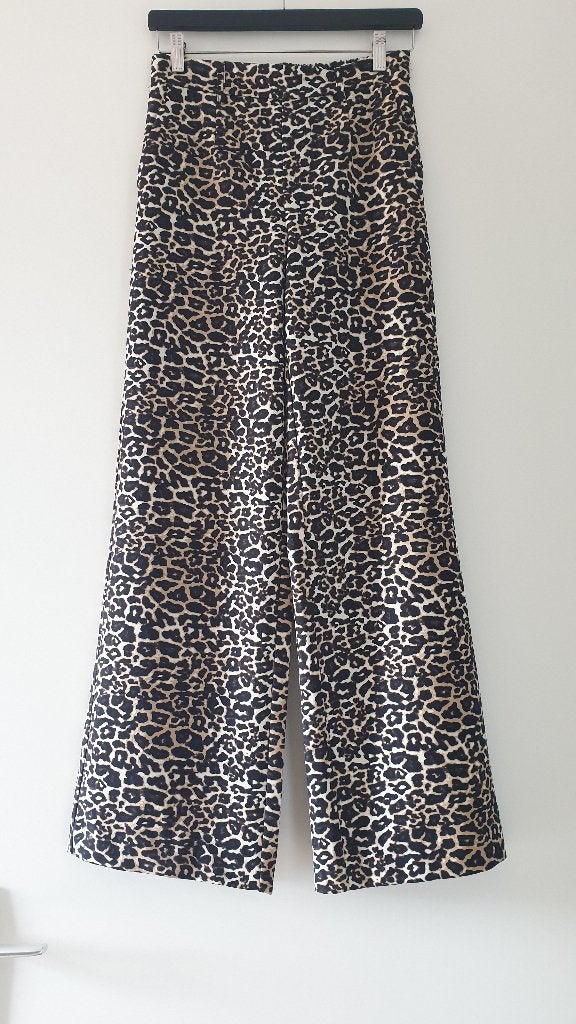 .OBJECT Lisa Wide Pant Leopard maat 36, Kleding | Dames, Bruin, Object, Ophalen of Verzenden, Zo goed als nieuw