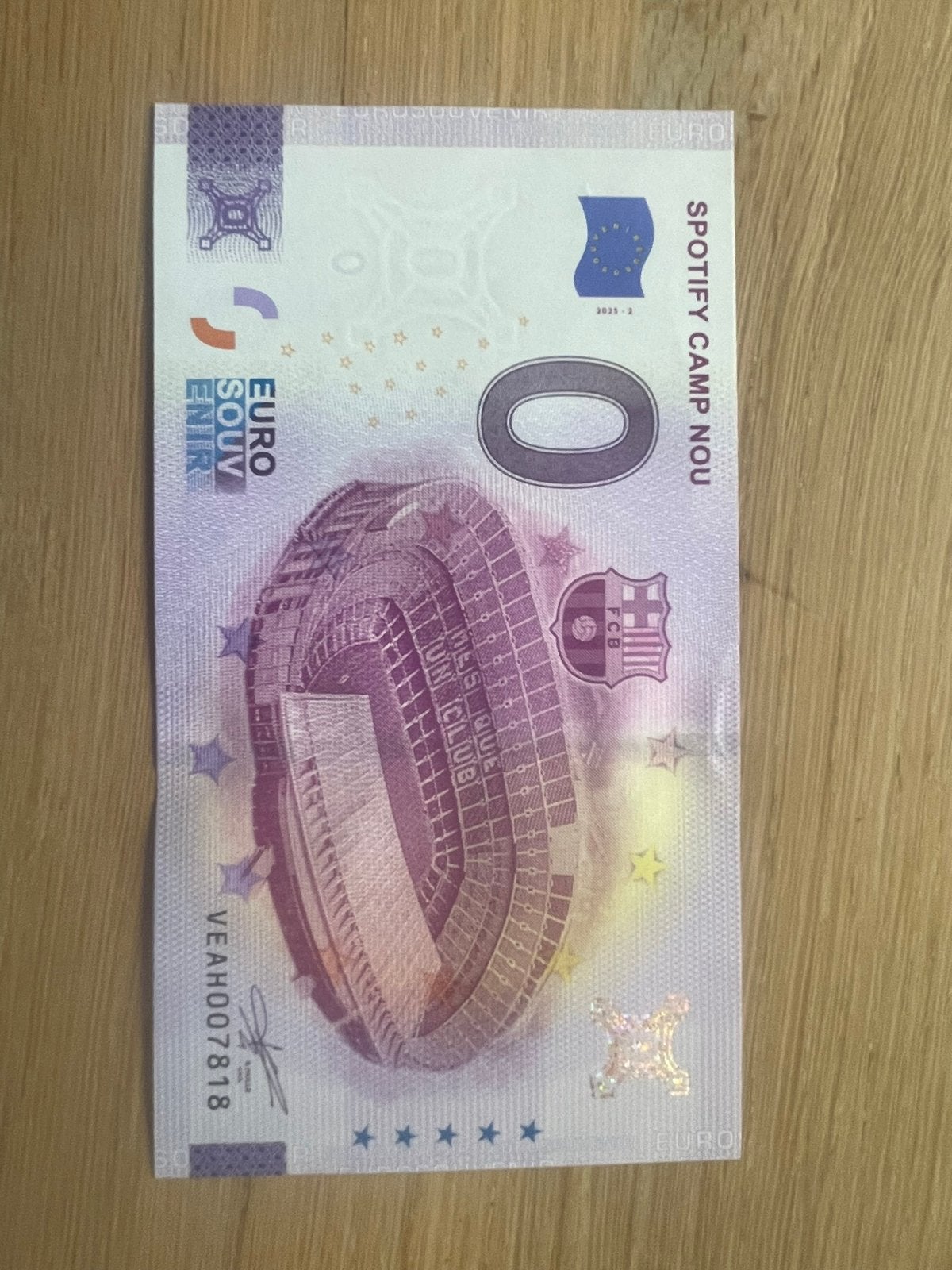 Origineel camp nou souvenir, Ophalen of Verzenden, Overige landen, 50 euro, Los biljet