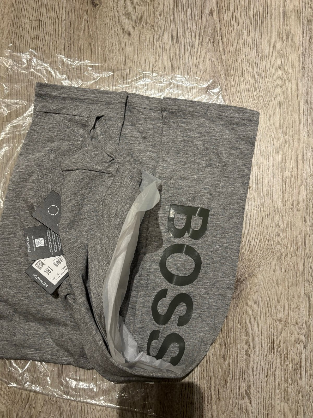 Nieuw BOSS Hugo Boss Grijs T-shirt - Bodywear, Verzenden, Nieuw