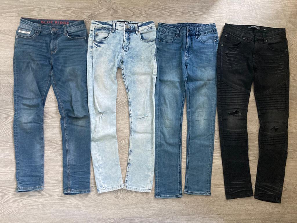 4 spijkerbroeken maat 146-152, Blue ridge, Street rebel, Ophalen of Verzenden, Gebruikt, Jongen, Broek