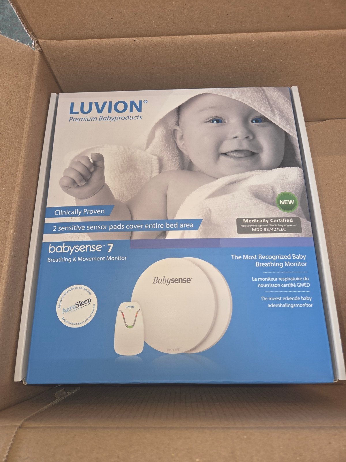 Luvion baby sense 7, Kinderen en Baby's, Babyfoons, Ophalen of Verzenden, Nieuw, 250 meter of meer
