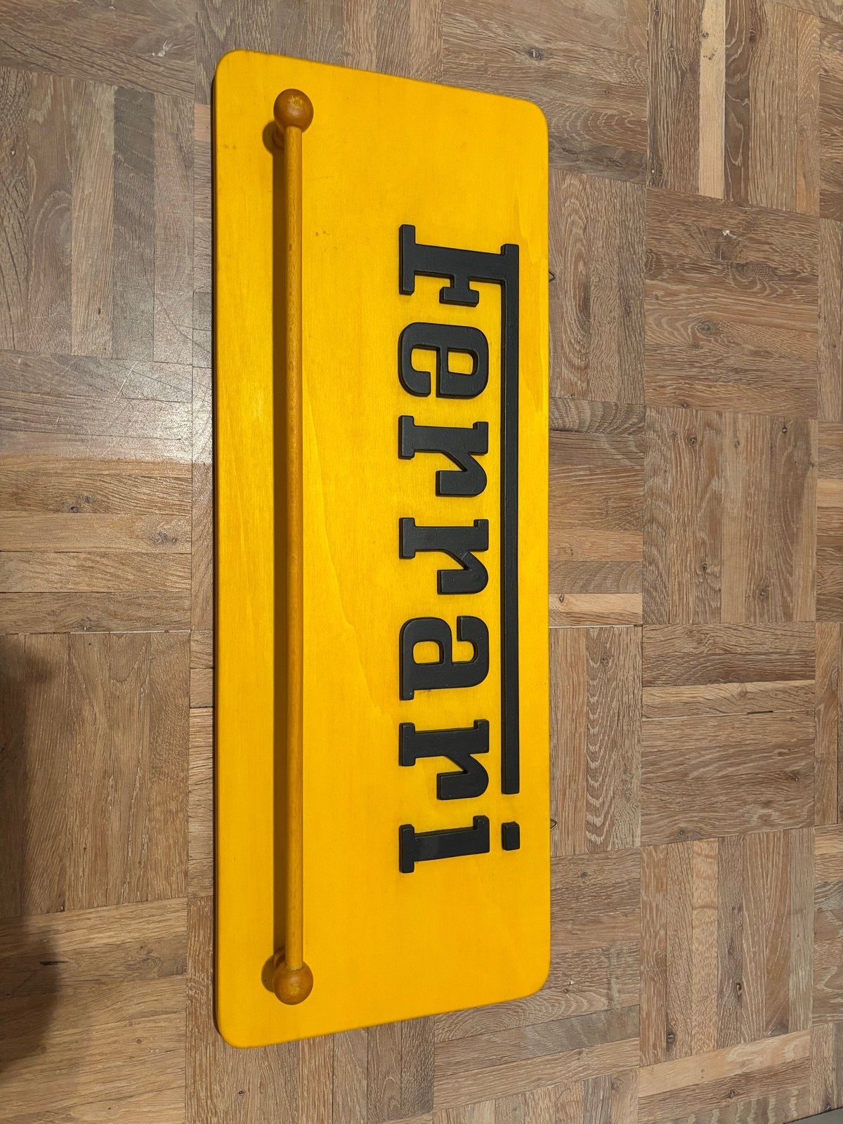 Vintage Ferrari houten wanddecoratie - Uniek verzamelobject, Ophalen