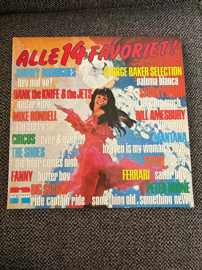 Alle 14 Favoriet! LP - Diverse Artiesten (Negram NAF-301), Gebruikt, Ophalen of Verzenden, 1970 - 1979, Complilatie