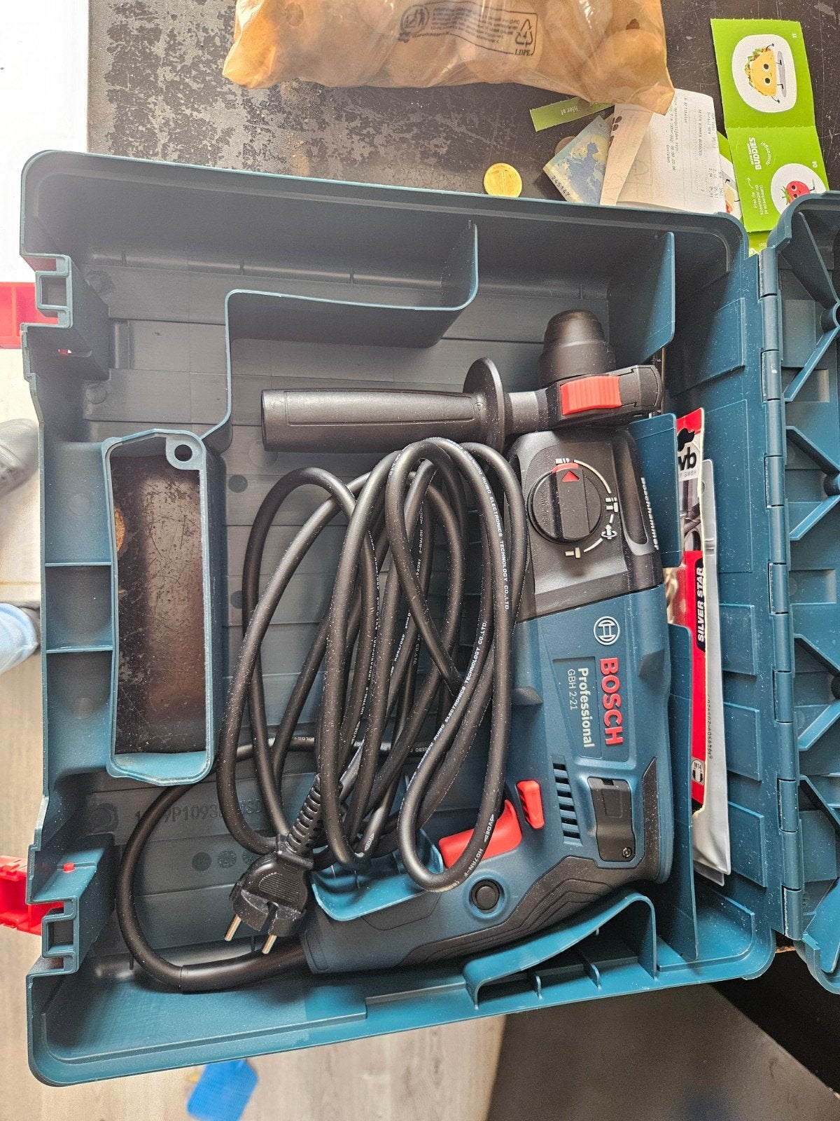 Nieuwe Bosch Boorhamer GBH 2-21 Professional, Ophalen