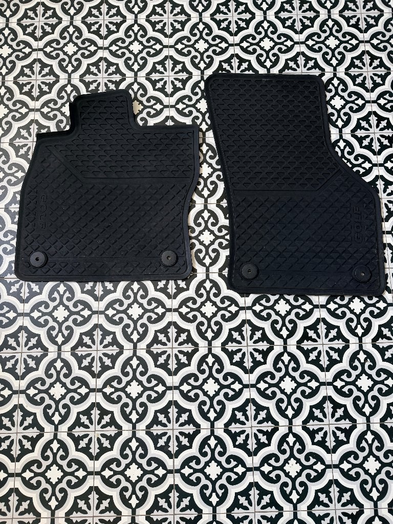 Originele VW Golf 7 / 7.5 rubberen mattenset 2-delig, Ophalen of Verzenden, Gebruikt