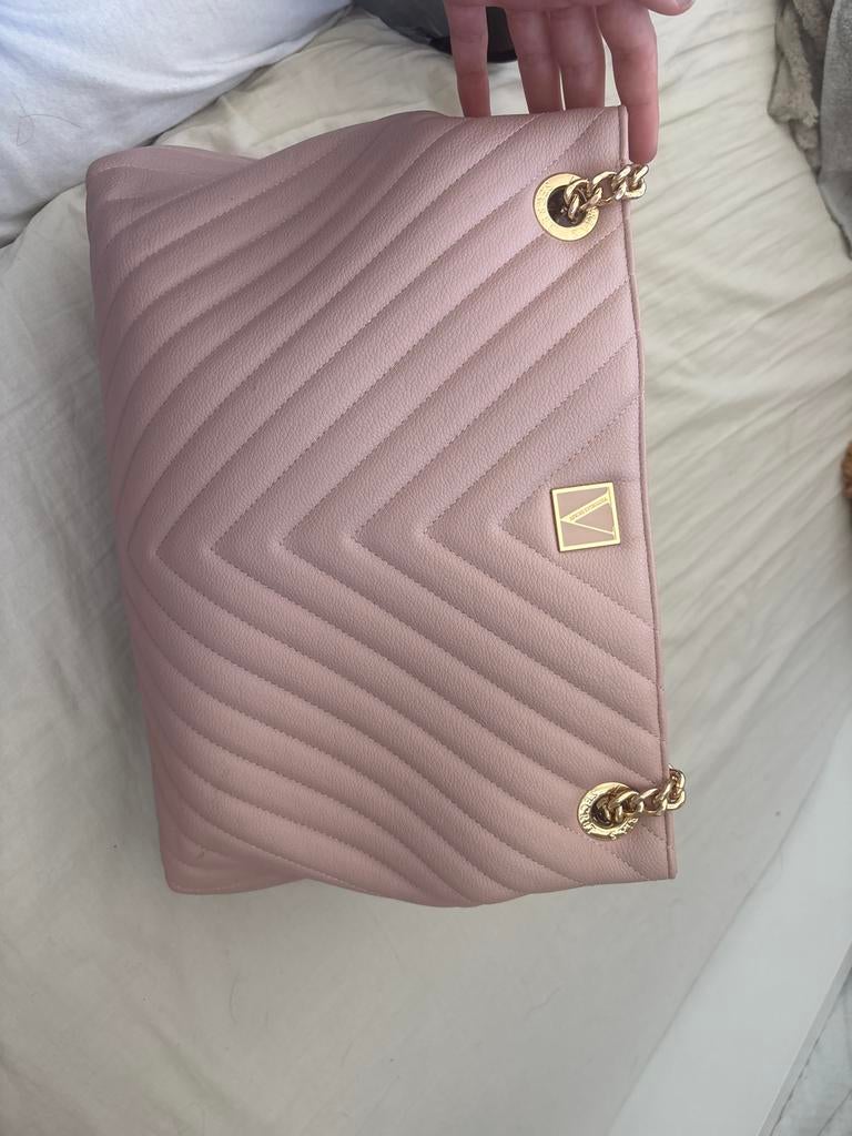 Victoria's Secret Roze Shopper Tas met Gouden Details, Ophalen of Verzenden, Zo goed als nieuw, Roze, Shopper